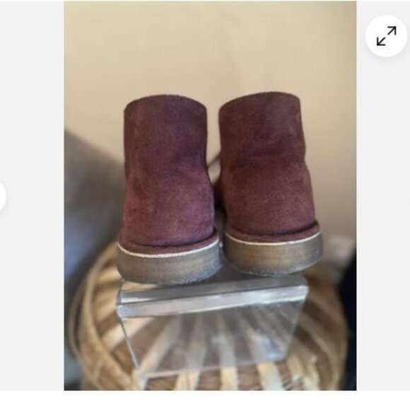 Mens Clarks Desert Boots Designed in England Burgundy size US 10 Rare - Picture 4 of 8